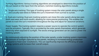 Solar tracking system presented by omkar | PPTX