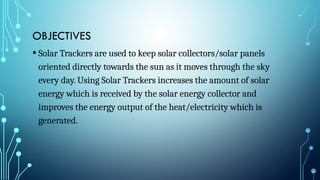 Solar tracking system presented by omkar | PPTX