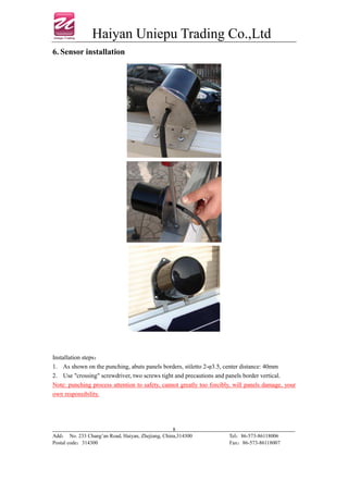 Solar tracking system installation manual | PDF