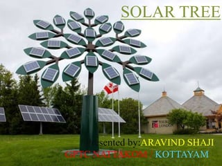 SOLAR TREE
Presented by:ARAVIND SHAJI
GPTC NATTAKOM / KOTTAYAM
 