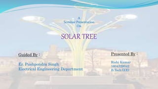 Solar tree Presentation | PPTX