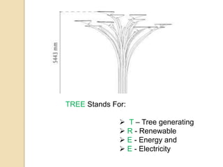 TREE Stands For:
 T – Tree generating
 R - Renewable
 E - Energy and
 E - Electricity
 