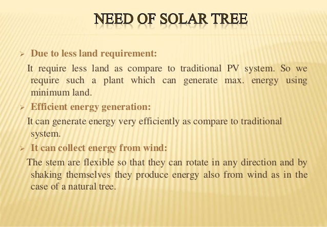 Solar tree ppt