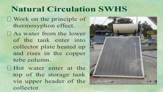 Solar water heater & solar water heating system | PPTX