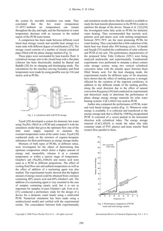 Solar water heating with phase change materials | PDF