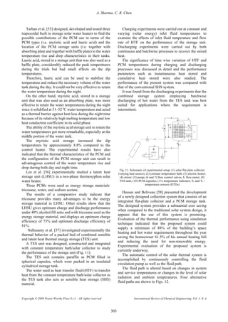 Solar water heating with phase change materials | PDF
