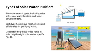 Solar Water Purifier using uv and ro process | PPTX