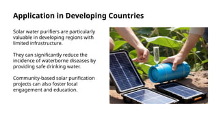 Solar Water Purifier using uv and ro process | PPTX