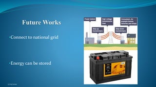 •Connect to national grid
•Energy can be stored
17/05/2020
 