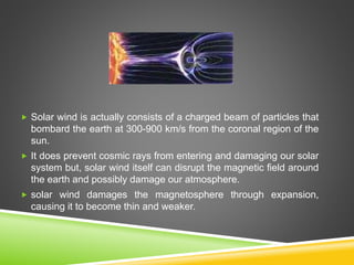 Sentence With Solar Wind Solar wind presentation final | PPTX