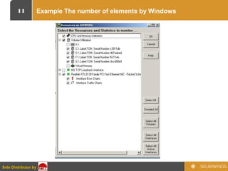 11
Sole Distributor bySole Distributor by
Example The number of elements by Windows
 