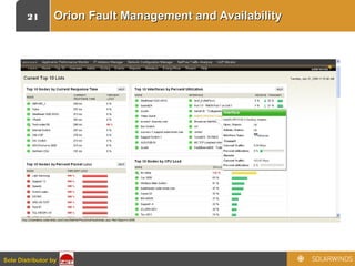 21
Sole Distributor bySole Distributor by
Orion Fault Management and AvailabilityOrion Fault Management and Availability
 