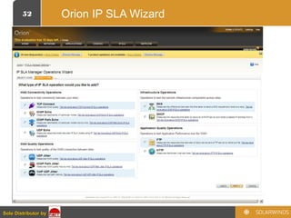 52
Sole Distributor bySole Distributor by
Orion IP SLA Wizard
 