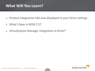 SolarWinds Product Update (September) | PPT