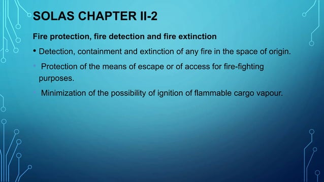 Solas Chapter Three SOLAS (Safety of Life at Sea).pptx | Cruises | Travel Type