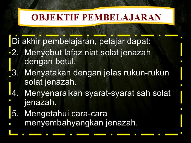 Syarat Sah Solat Jenazah Solat Jenazah