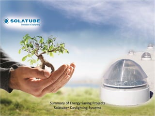Industrial /Comercial




Summary of Energy Saving Projects
  Solatube® Daylighting Systems
 