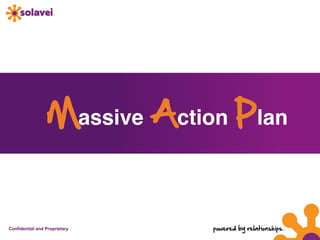 Massive Action Plan!


Confidential and Proprietary | Page
 