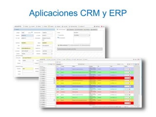Aplicaciones CRM y ERP
 