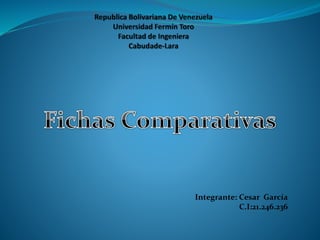 Integrante: Cesar García
C.I:21.246.236
 