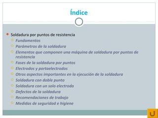 Soldadura por puntos de resistencia mio