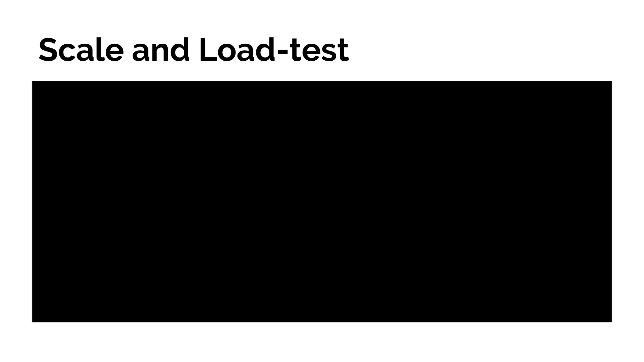 Scale and Load-test
 