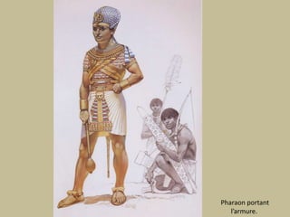 Pharaonportantl’armure. 