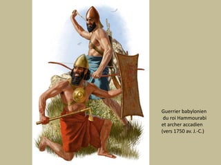 Guerrierbabyloniendu roiHammourabiet archer accadien(vers 1750 av. J.-C.)