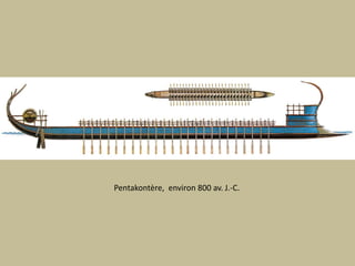 Pentakontère,  environ 800 av. J.-C.