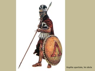 Hoplite spartiate, Ve siècle