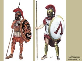 Hoplites grecs, vers 480 av. J.-C.
