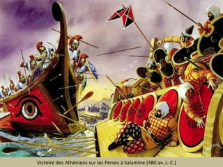 Victoire des Athéniens sur les Perses à Salamine (480 av. J.-C.)