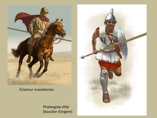 Éclaireur macédonienPhalangiste élite(bouclier d’argent)