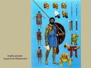 Hoplite pendant la guerre du Péloponnèse