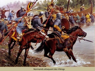 Normands attaquant des Vikings