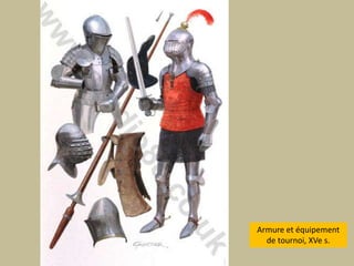 Armure et équipement de tournoi, XVe s. 