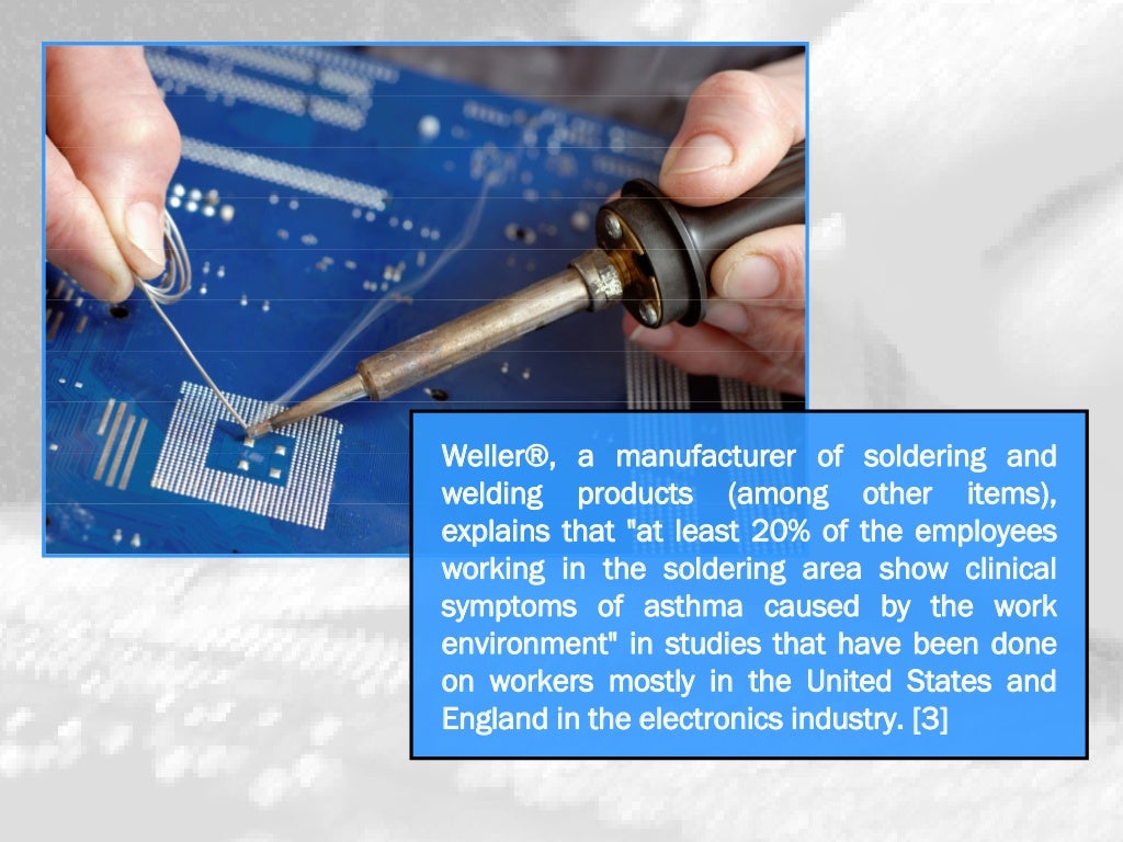 Hazards of Solder Fume & Fume Extraction Equipment