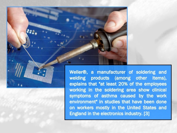 Hazards of Solder Fume & Fume Extraction Equipment