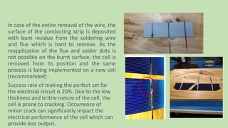 Soldering of polycrystalline silicon solar cell | PPTX
