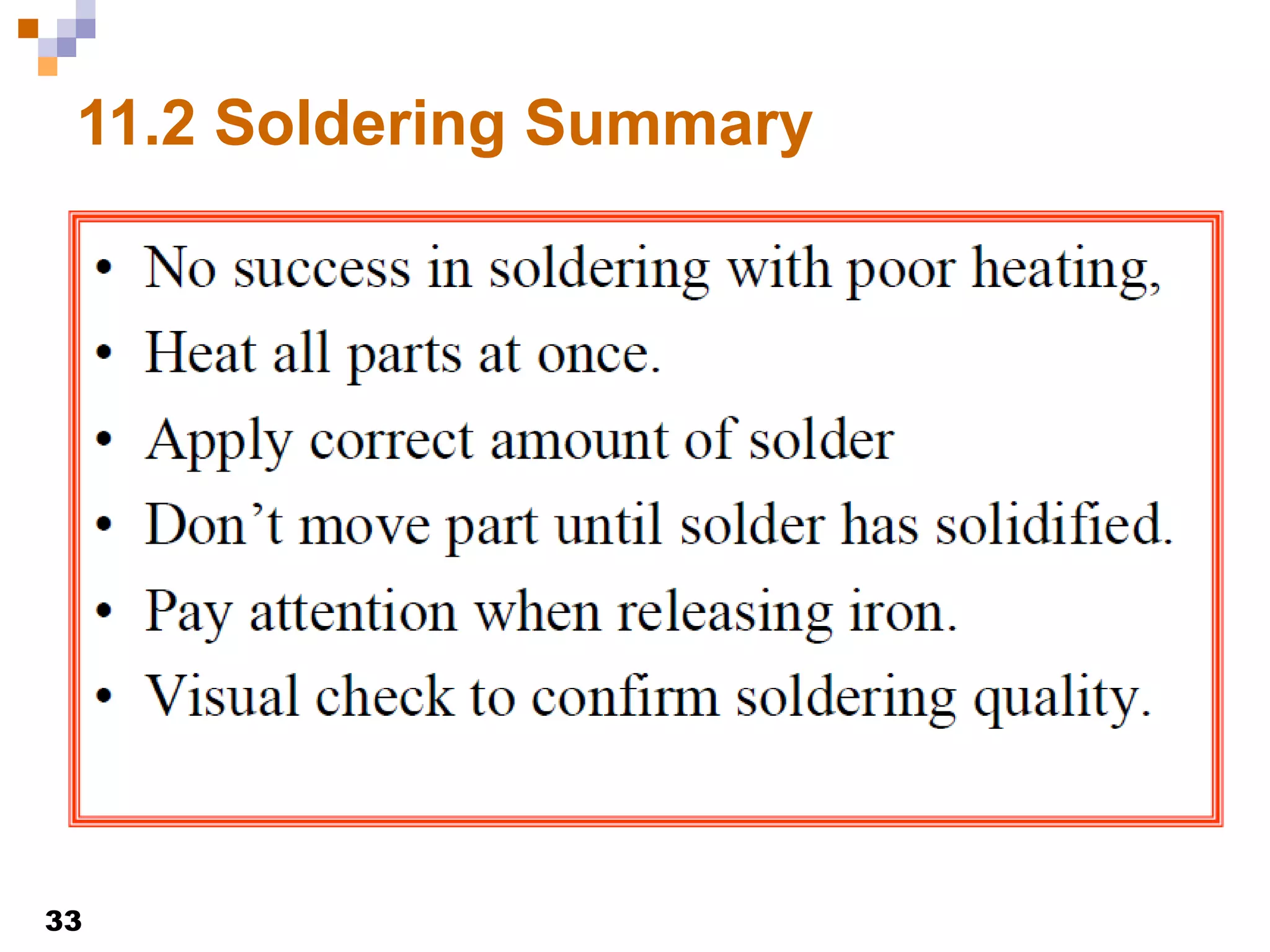 33
11.2 Soldering Summary
 