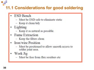 32
11.1 Considerations for good soldering
 