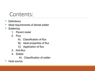 Soldering Classification solderingwelding in orthodontics-171217173136-converted.pptx