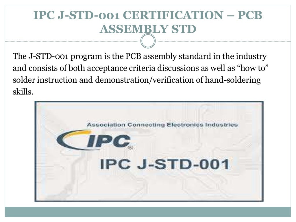 Solder Training & IPC Certification Details in PPT
