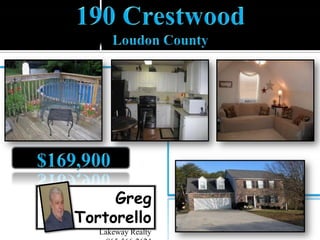12220 Warrior Trail$249,900  Chuck FetheKeller Williams Realty865-966-5005