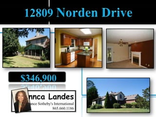 9812 Bluegrass Road$189,900  Dana MoserColdwell Banker Wallace & Wallace865-966-1111