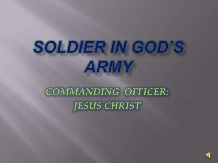 Soldier in God’s army