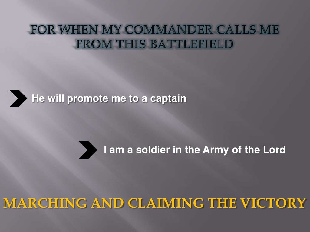 Soldier in God’s army