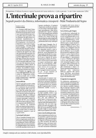 Sole interinale riparte