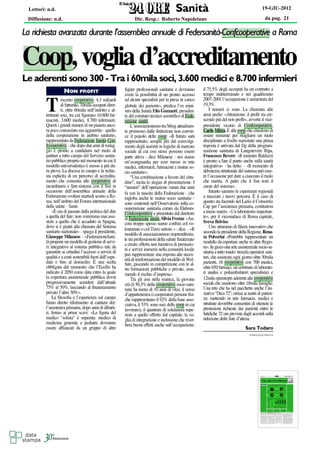 Lettori: n.d.                                       19-GIU-2012

Diffusione: n.d.   Dir. Resp.: Roberto Napoletano    da pag. 21
 