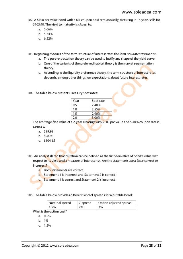 CFA LEVEL 1 mock-exam